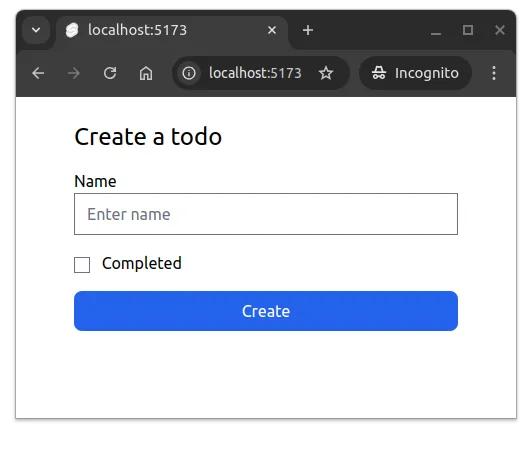 Fig 2. A form styled with Tailwind CSS and Tailwind Forms plugin.