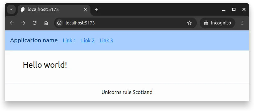 Fig 1. When the width of the screen is over 768 pixels, but under 1024 pixels, the md:text-2xl class is applied.