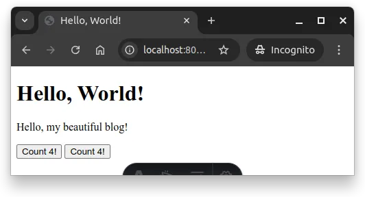 Fig. 4 -- Two islands, shared state.