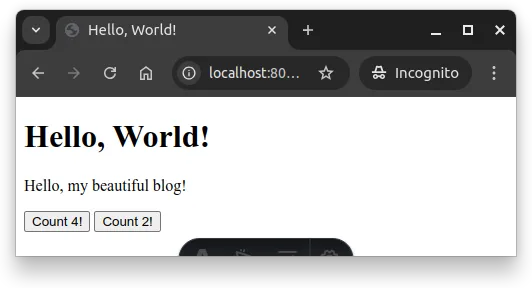 Fig. 2 -- Two islands, each with their own state.